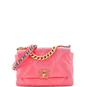 Chanel 19 Flap Bag Quilted Leather Medium