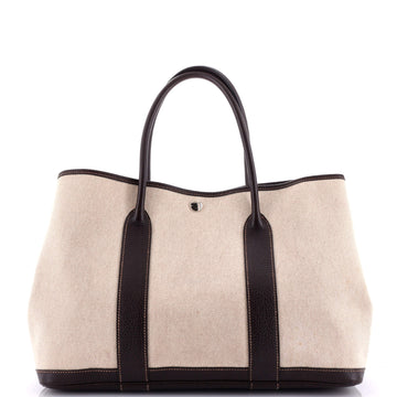 Hermes Garden Party Tote Toile and Leather 36