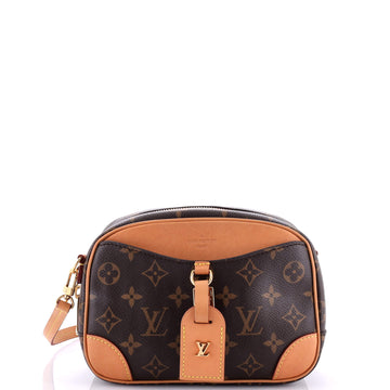 Louis Vuitton Deauville Handbag Monogram Canvas Mini