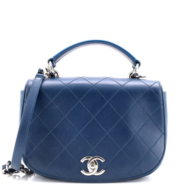 Chanel Ring My Bag Top Handle Bag Stitched Calfskin Medium