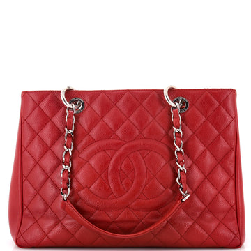 Chanel Grand Shopping Tote Quilted Caviar