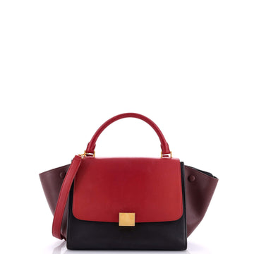 Celine Bicolor Trapeze Bag Leather Small