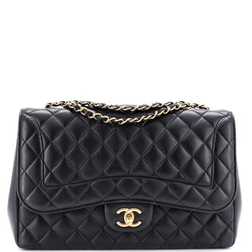 Chanel Mademoiselle Chic Flap Bag Quilted Lambskin Jumbo