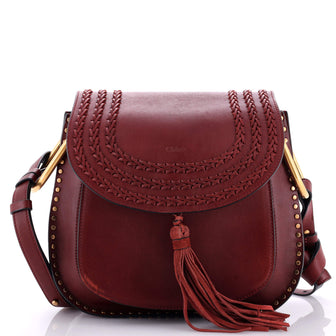 Chloe Hudson Handbag Whipstitch Leather Medium