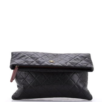 Chanel Beauty CC Clutch Quilted Caviar