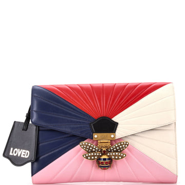 Gucci Queen Margaret Clutch Colorblock Leather