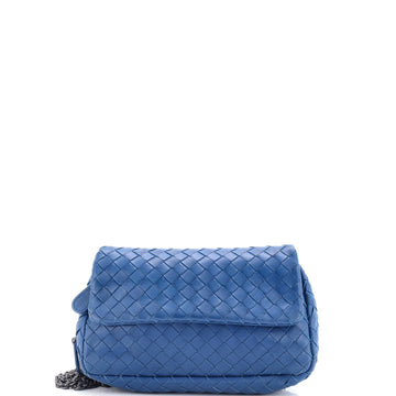 Bottega Veneta Expandable Chain Crossbody Bag Intrecciato Nappa Small