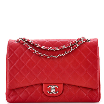 Chanel Classic Double Flap Bag Quilted Caviar Maxi