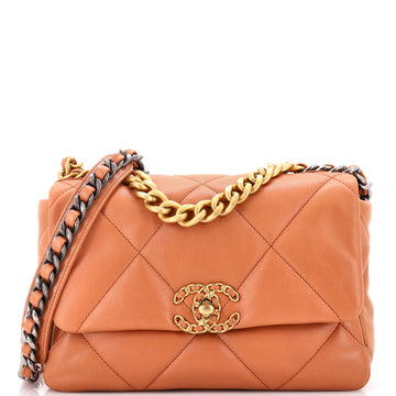 Chanel 19 Flap Bag Quilted Leather Medium