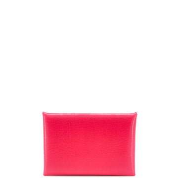 Hermes Calvi Duo Card Holder Chevre Chamkila