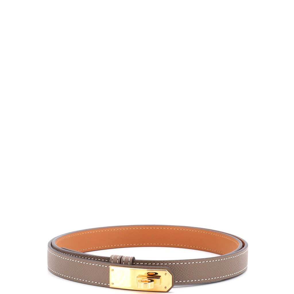 Kelly Belt Leather Thin 85 / gray