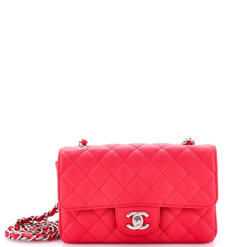 Chanel Classic Single Flap Bag Quilted Caviar Mini