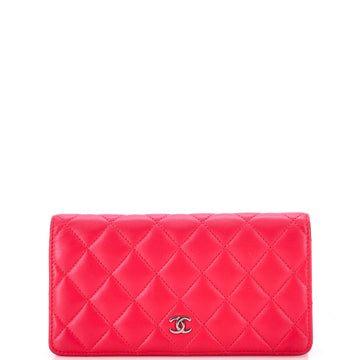 Chanel L-Flap Wallet Quilted Lambskin Compact