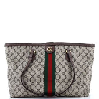 Gucci Ophidia Shopping Tote GG Coated Canvas Medium