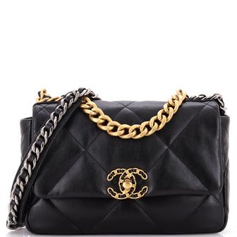 Chanel 19 Flap Bag Quilted Leather Medium
