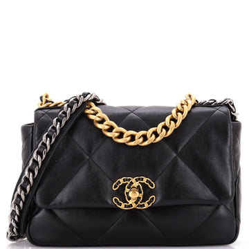Chanel 19 Flap Bag Quilted Leather Medium