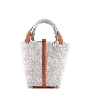 Hermes Picotin Lock Bag Felt with Leather PM