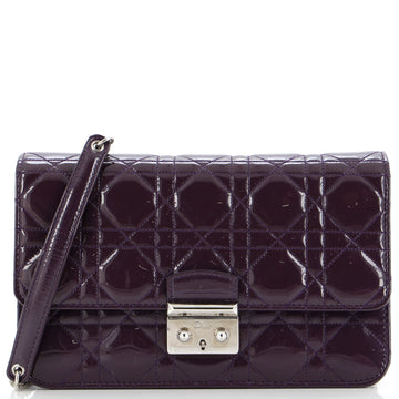 Christian Dior Miss Dior Promenade Pouch Cannage Quilt Patent Large