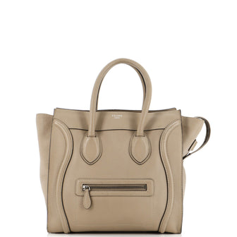 Celine Luggage Bag Grainy Leather Mini