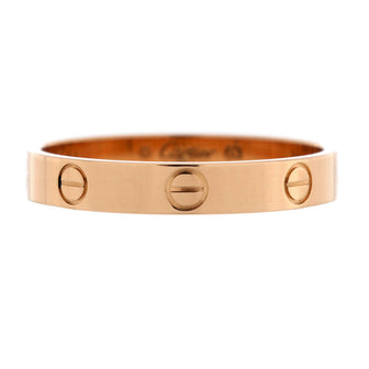 Cartier Love Wedding Band Ring 18K Rose Gold