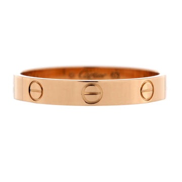 Cartier Love Wedding Band Ring 18K Rose Gold