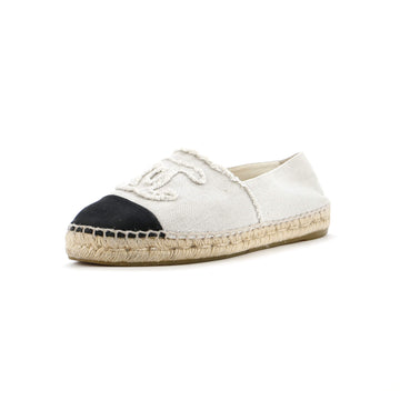 Chanel Women's CC Cap Toe Espadrilles Canvas
