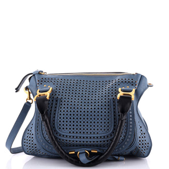 Chloe Marcie Satchel Perforated Leather Medium
