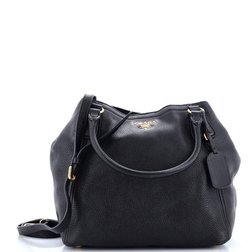 Prada Convertible Open Tote Vitello Daino Small