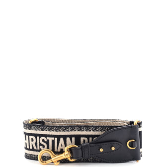 Christian Dior Shoulder Strap Embroidered Canvas