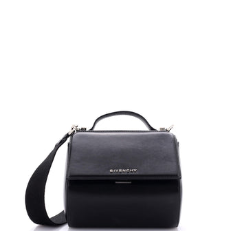Givenchy Logo Strap Pandora Box Bag Leather Mini