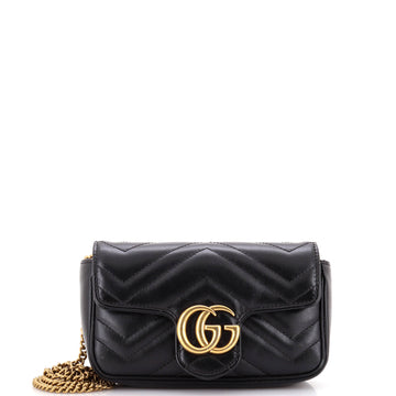 Gucci GG Marmont Flap Bag Matelasse Leather Super Mini