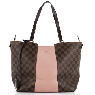 Louis Vuitton Jersey Handbag Damier with Leather