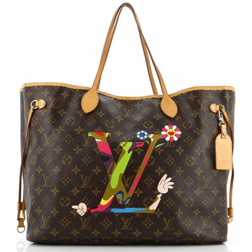 Louis Vuitton Neverfull Tote Limited Edition Monogram Murakami MOCA Hands GM