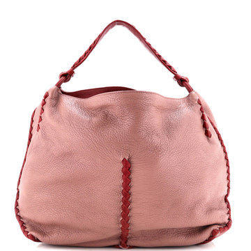 Bottega Veneta Open Hobo Cervo with Intrecciato Detail Medium