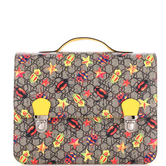 Gucci Children's Flap Backpack Printed GG Coated Canvas