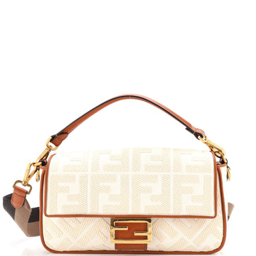Fendi Baguette NM Bag Zucca Embroidered Canvas Medium