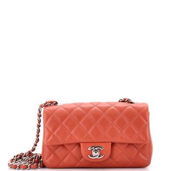 Chanel Classic Single Flap Bag Quilted Lambskin Mini