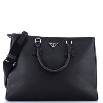 Prada Galleria Double Zip Travel Tote Saffiano Leather Large