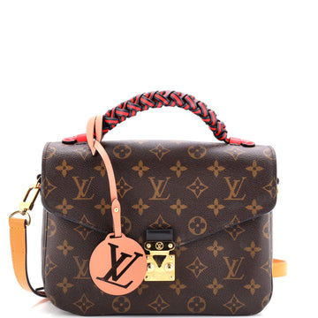Louis Vuitton Braided Handle Pochette Metis Monogram Canvas
