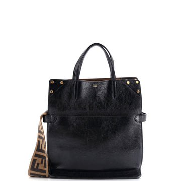 Fendi Flip Tote Leather with Suede Small