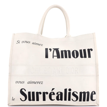 Christian Dior Surrealism Book Tote Printed Leather
