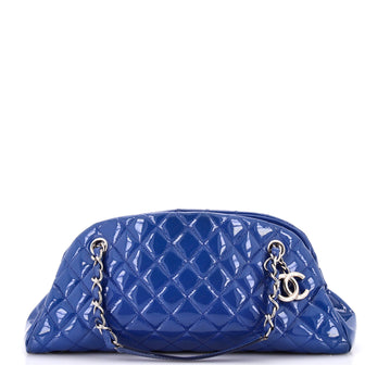 Chanel Just Mademoiselle Bag Quilted Patent Medium