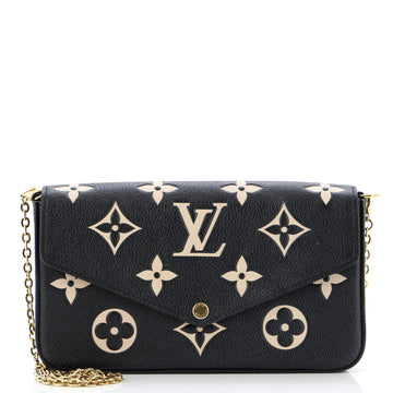 Louis Vuitton Felicie Pochette Bicolor Monogram Empreinte Giant