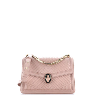 Bvlgari Serpenti Forever Shoulder Bag Quilted Leather Small