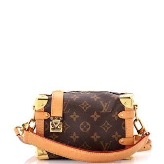 Louis Vuitton Side Trunk Handbag Monogram Canvas MM