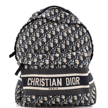 Christian Dior Travel Backpack Oblique Canvas Medium