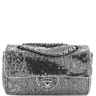 Chanel Hidden Sequins Flap Bag Sequins Medium