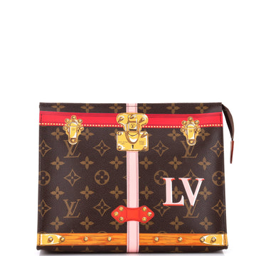 Louis Vuitton Toiletry Pouch Limited Edition Summer Trunks Monogram Canvas 26