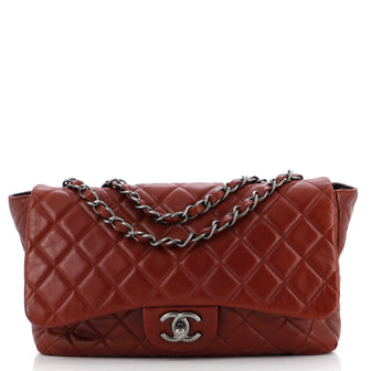 Chanel Classic Single Flap Bag Quilted Lambskin Jumbo