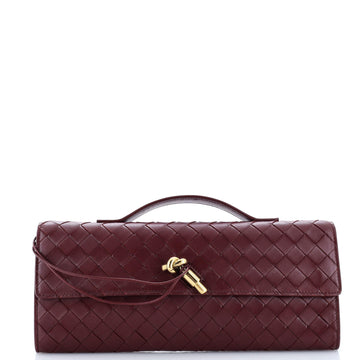 Bottega Veneta Andiamo Top Handle Clutch Intrecciato Nappa Long